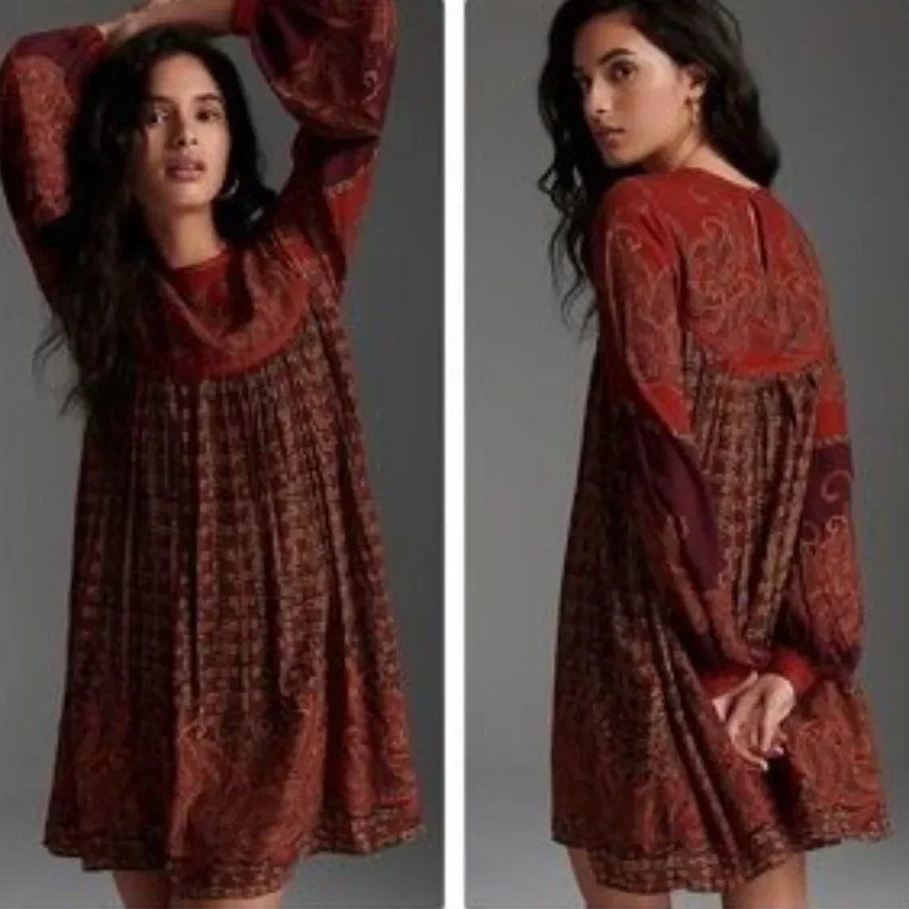 Anthropologie Pinnacle Shruti Sancheti Michaela Tunic Dress in Size XS